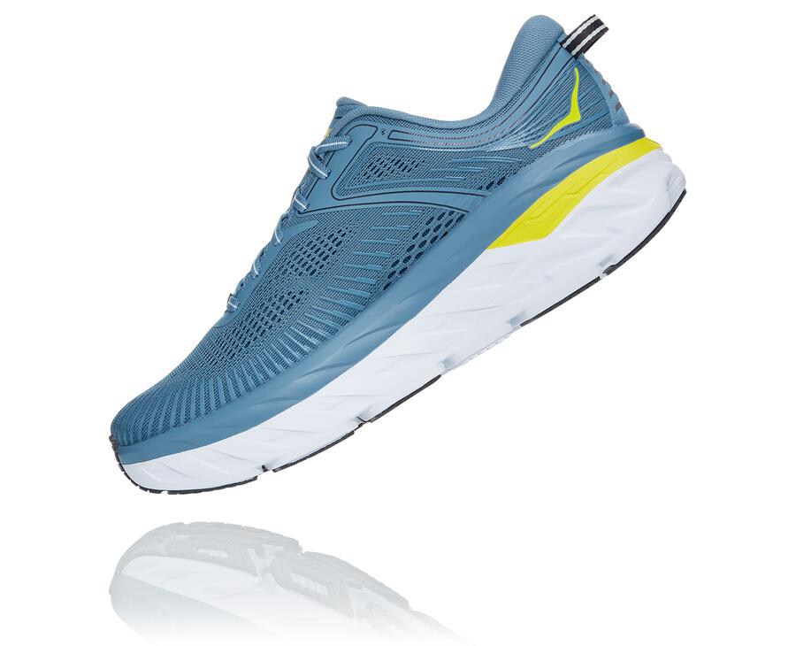 Tenis Hoka One One Masculino Azuis - Bondi 7 - 097-IDPTBK